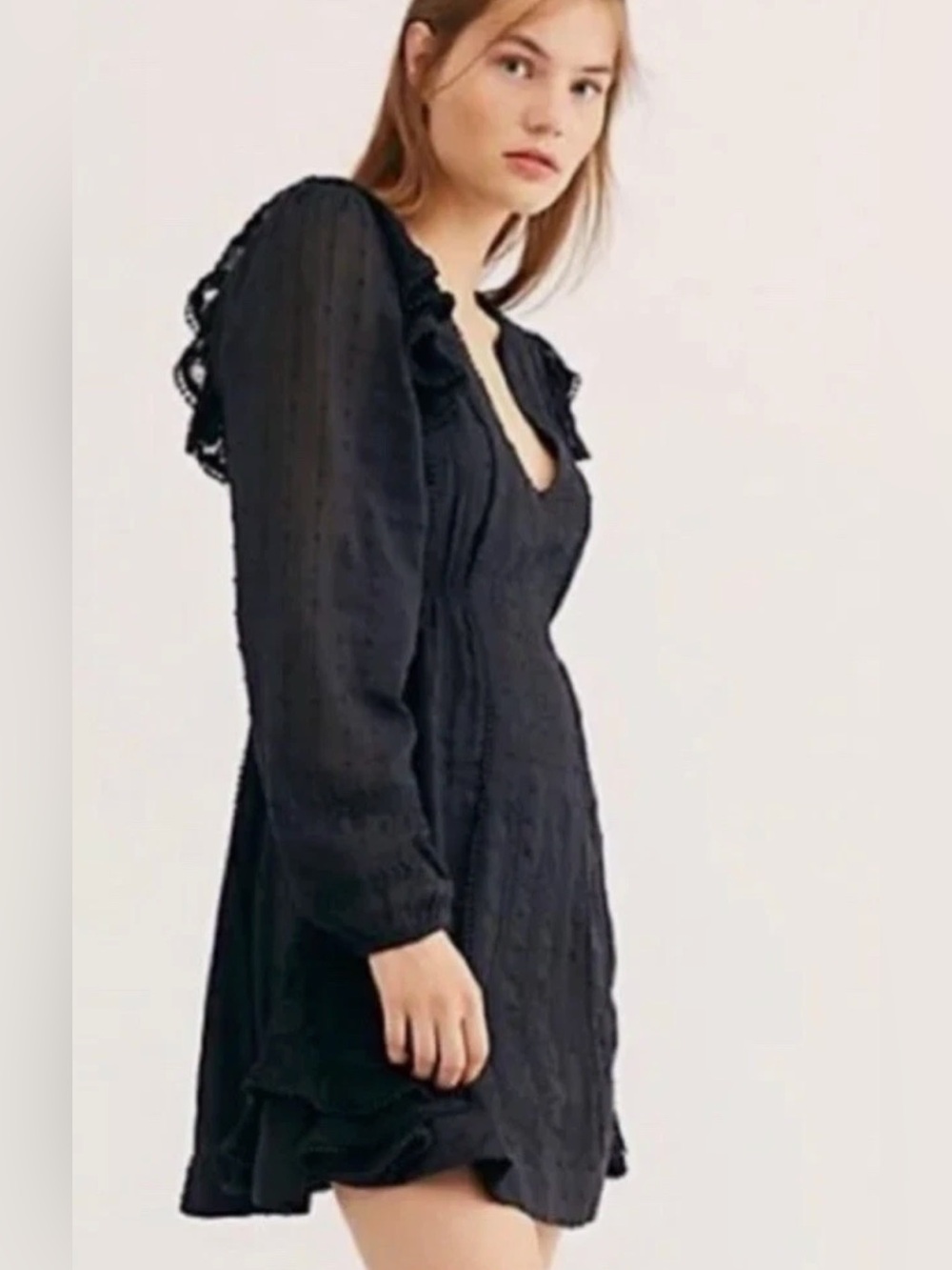 Free People Isabella Mini dress black size 12